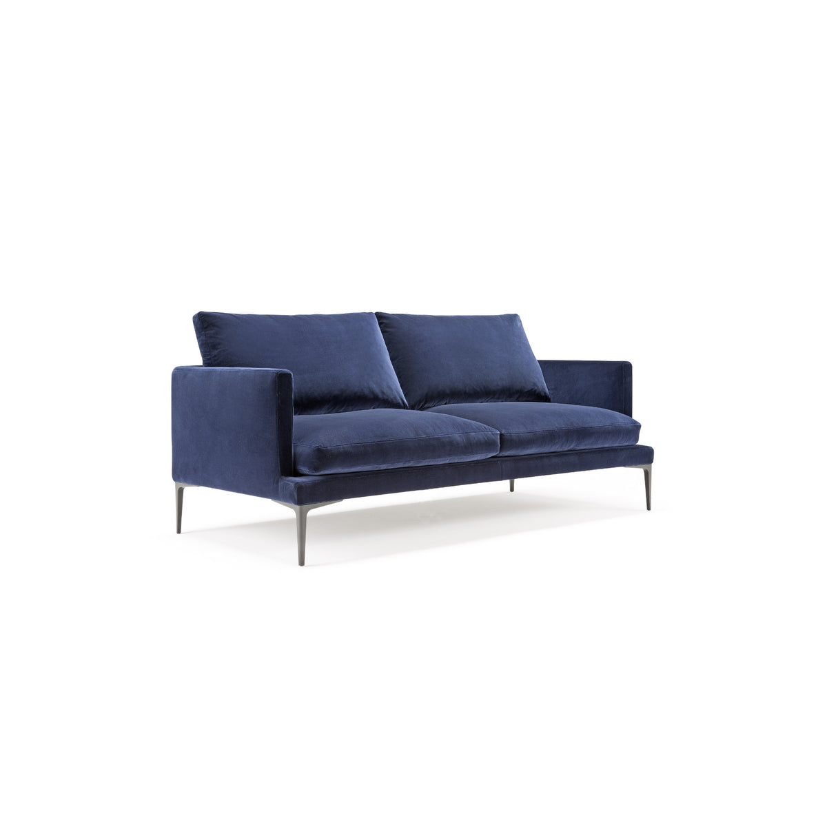 Sengo Sofa – 197x88 / Metal (Ral 7023) / Velvet (Nobilis 25)-1