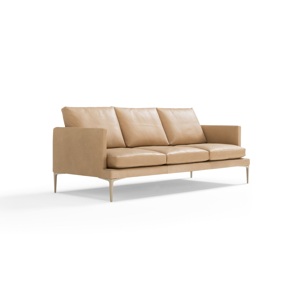 Sengo Sofa – 225x88 / Metal (Ral 1019) / Leather (Legacy 8003)-1