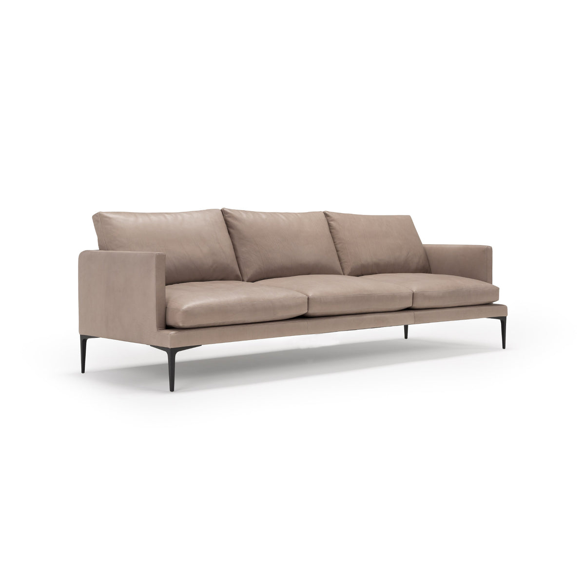 Sengo Sofa – 265x88 / Metal (Ral 9005) / Leather (Legacy 8001)-1