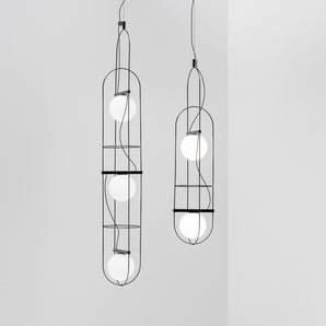 Setareh Medium Pendant Lamp -Black/White