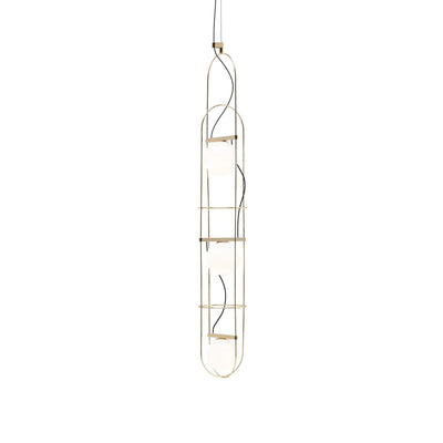 Setareh Large Pendant Lamp -Gold/White