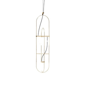 Setareh Medium Pendant Lamp - Gold/White