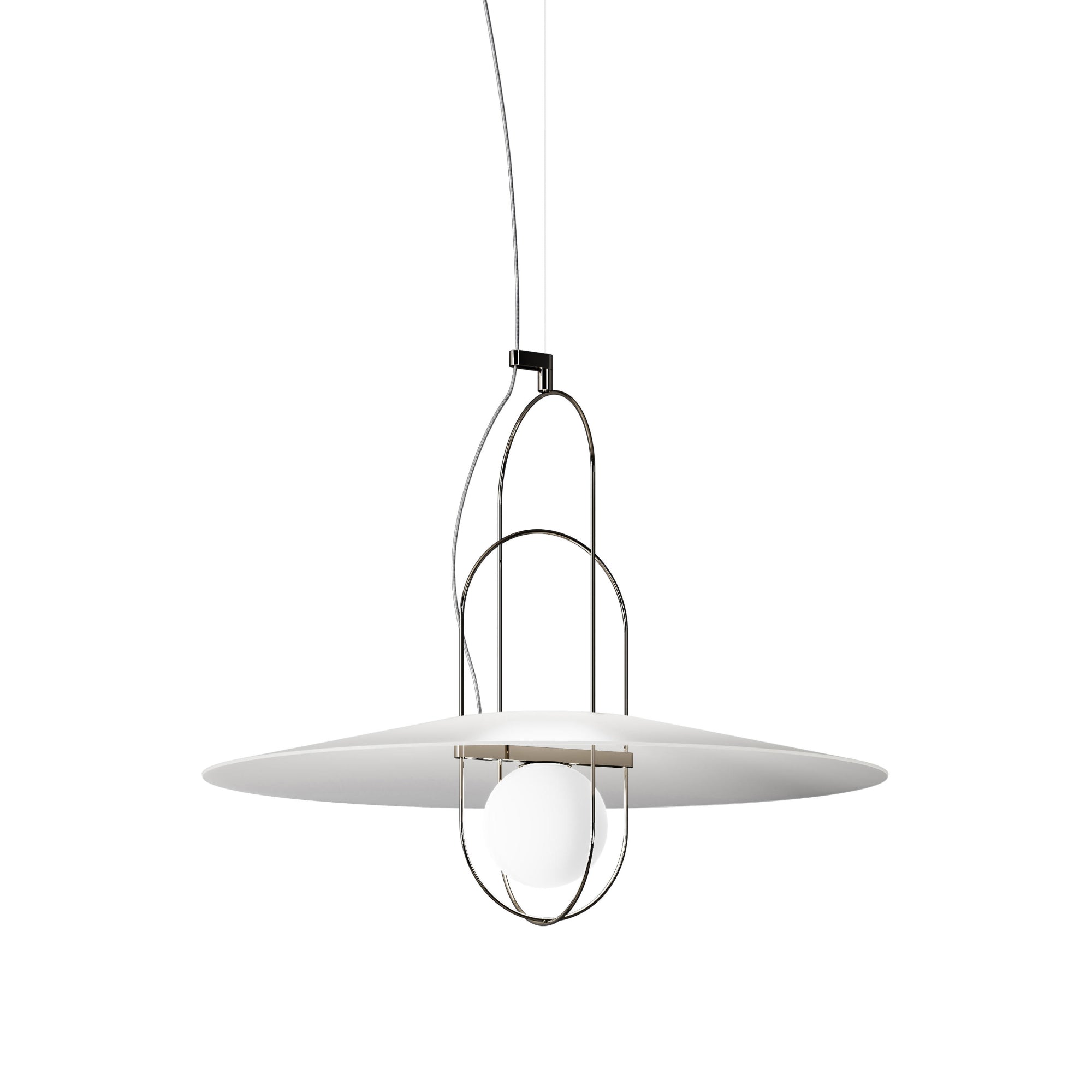 Setareh Metal Medium Pendant Lamp -Black/White
