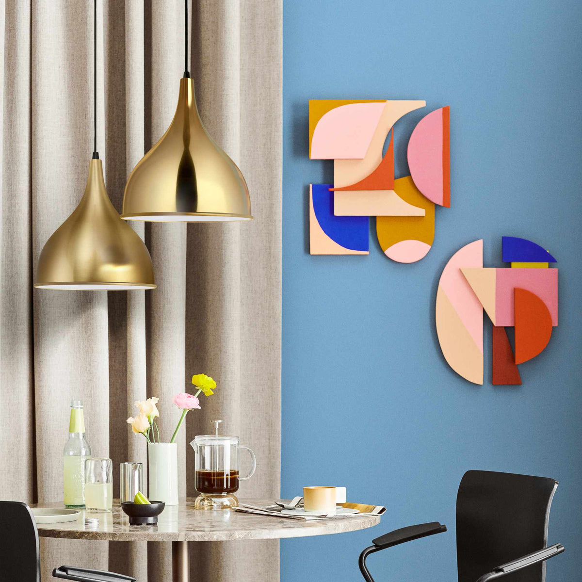 Silhuet Pendant Lamp – 29.5x32.8 / Brushed Brass-2
