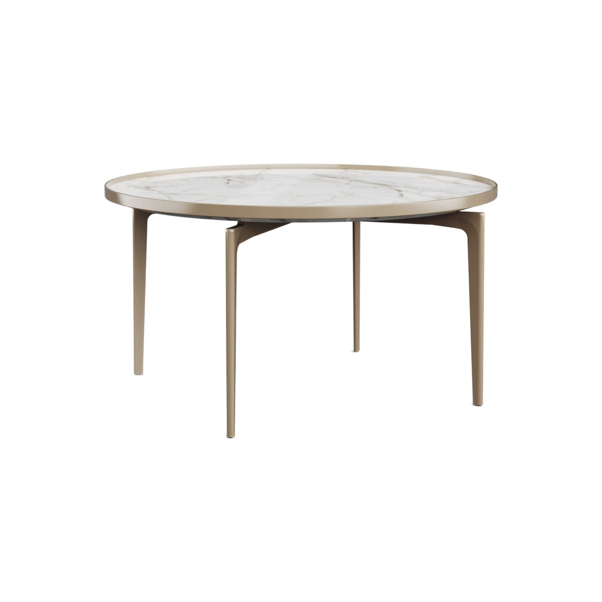 Sirio TSR70 Coffee Table - Empire Gold/Calacatta-1