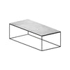 Slim Marble 939 Coffee Table - Copper Black/White Carrara Marble