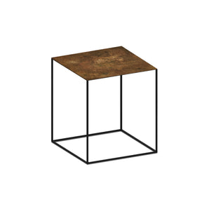 Slim Irony 772 Side Table - Copper Black/Artistic Rusty