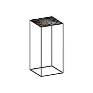 Slim Irony 690-64 Side Table - Copper Black/Artistic Glass