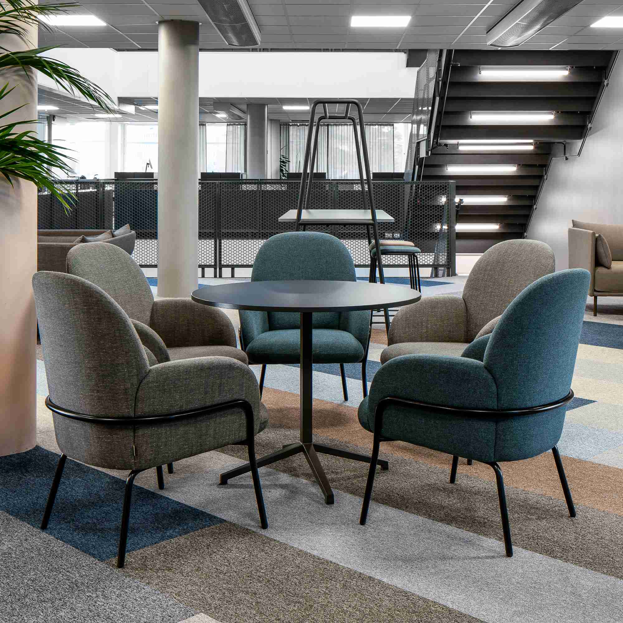 Sling Armchair - Fabric D (Remix 632)-3