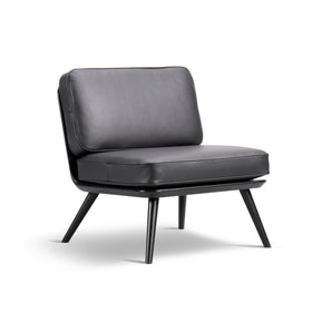 Spine 1711 Suite Lounge Chair - Black Lacquered Oak/Leather 2 (Primo 88)