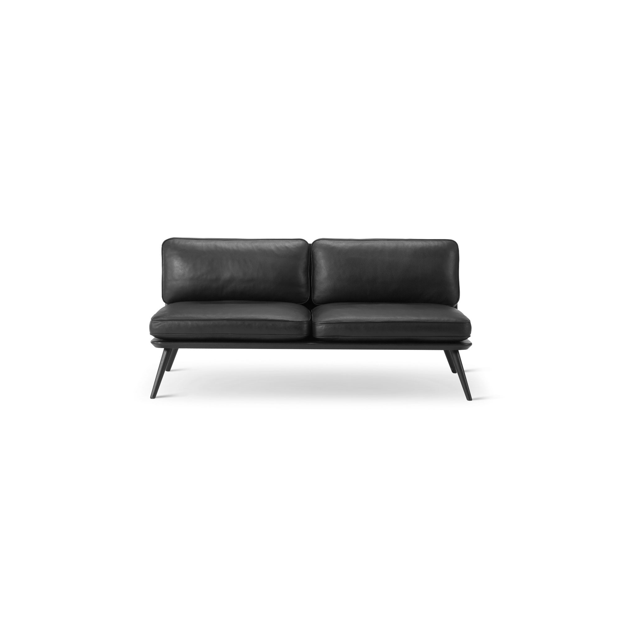 Spine 1712 Lounge Suite Sofa - Black Ash/Leather 3 (Max 98)-1