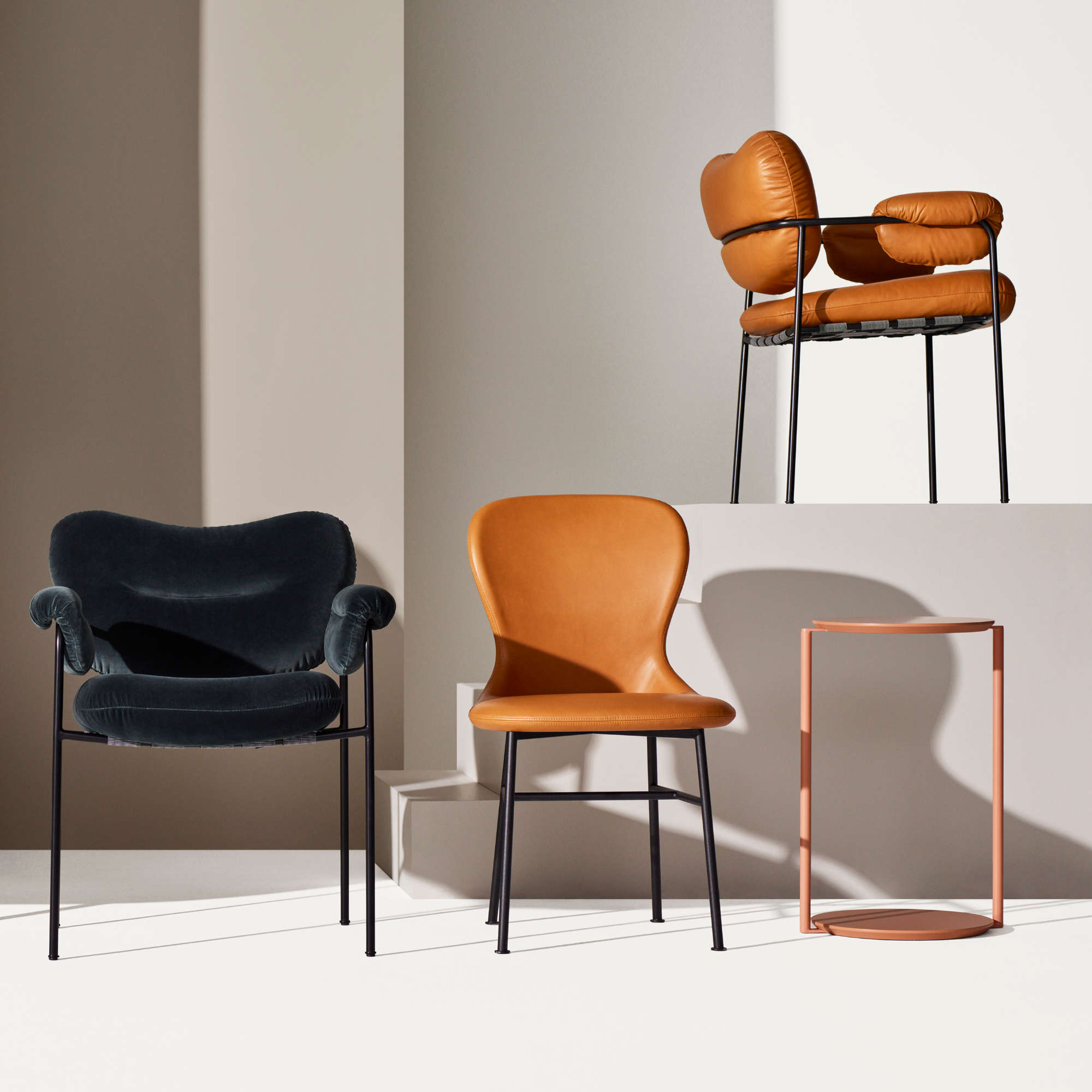 Bollo Dining Chair - Leather Vintage 2 (Cognac)-2