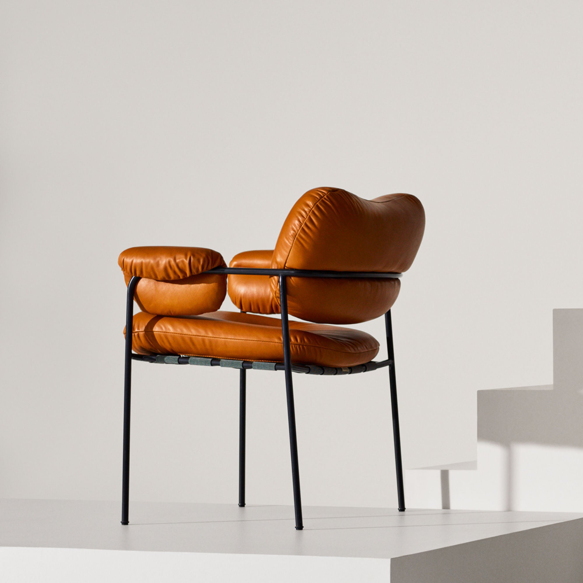 Bollo Dining Chair - Leather Vintage 2 (Cognac)-3