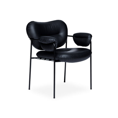 Bollo Dining Chair - Leather Elmosoft 3 (Black 9999)