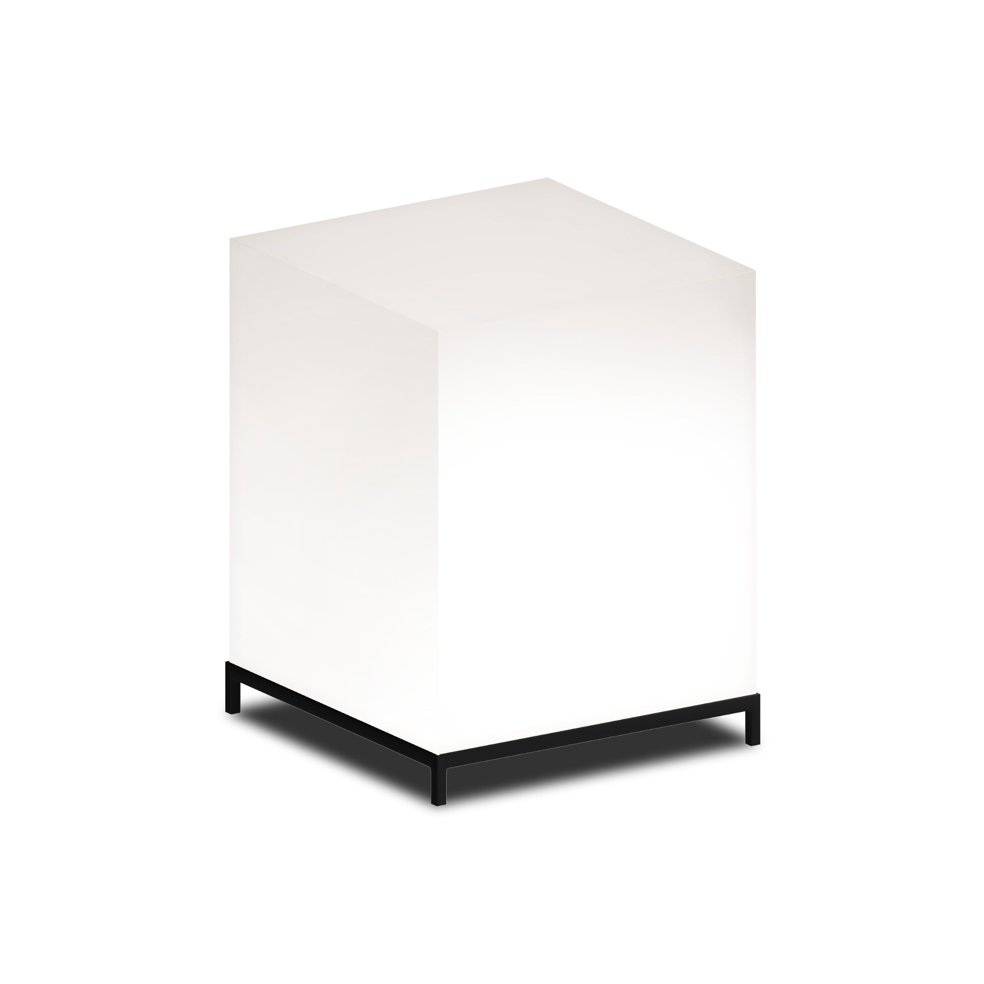 Starcube 897 Floor Lamp - Gunmetal/Opaline