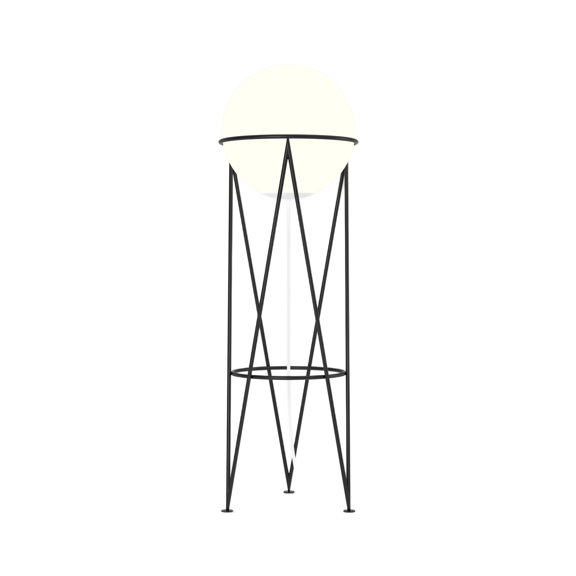 Structure and Globe Floor Lamp - Black