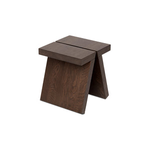 Supersolid Object 1 Side Table - Smoked Stained Oak