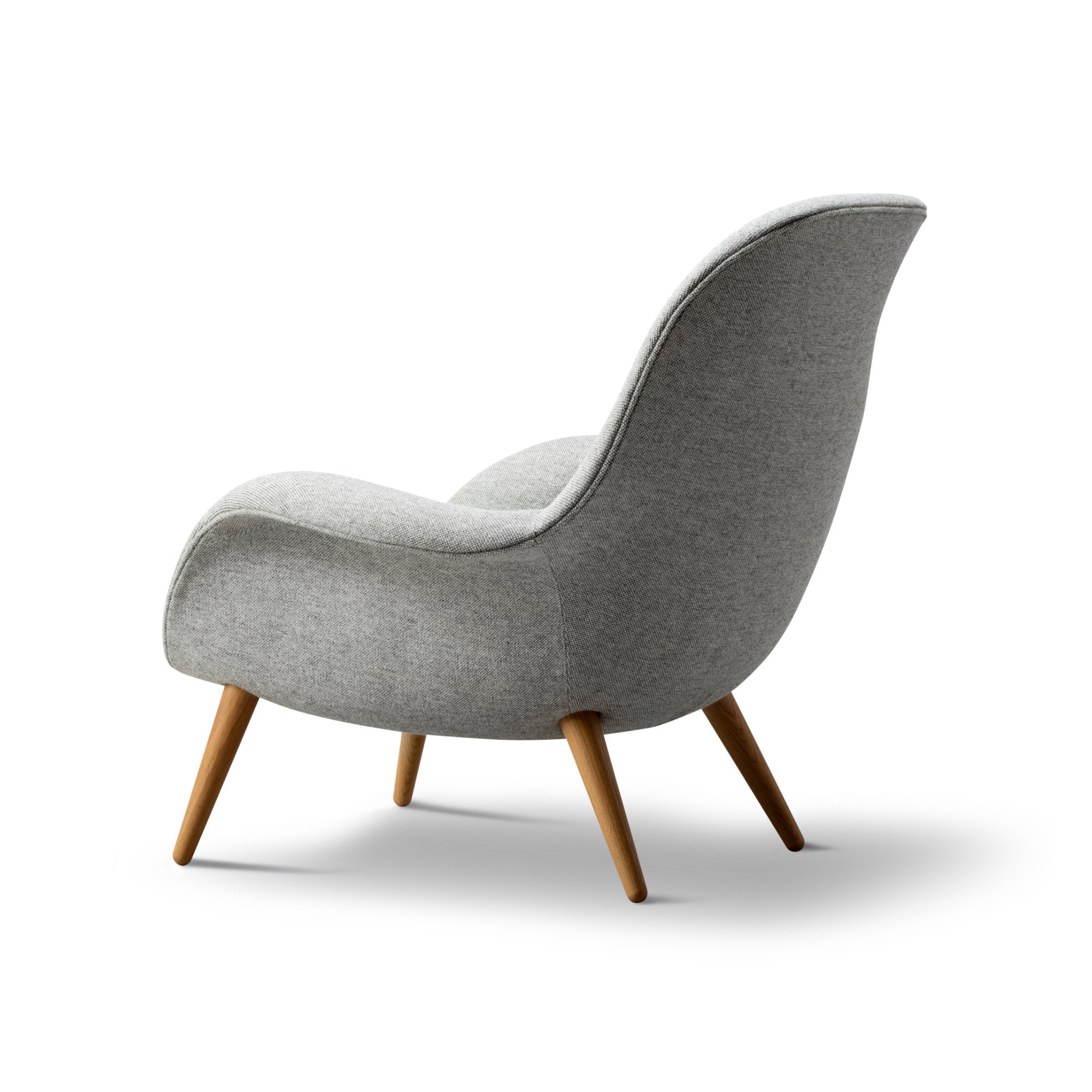 Swoon 1770 Lounge Chair - Oak  Lacquered/Fabric 2 (Hallingdal 116)-3