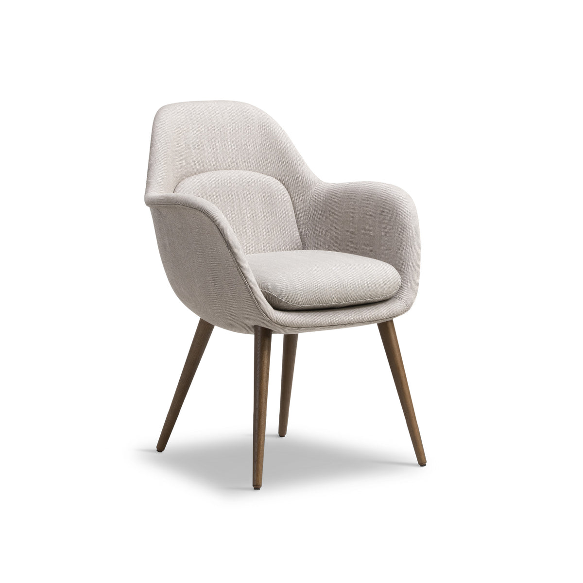 Swoon Armchair – 62x86 / Wood (Smoked Oak) / Fabric 3 (Sinequanon 001)-1