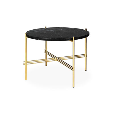 TS Coffee Table – 55x41 / Metal (Brass) / Marble (Black Marquina)