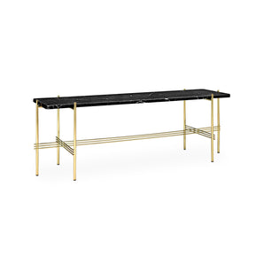 TS 10017338 Console - Brass/Black Marquina Marble