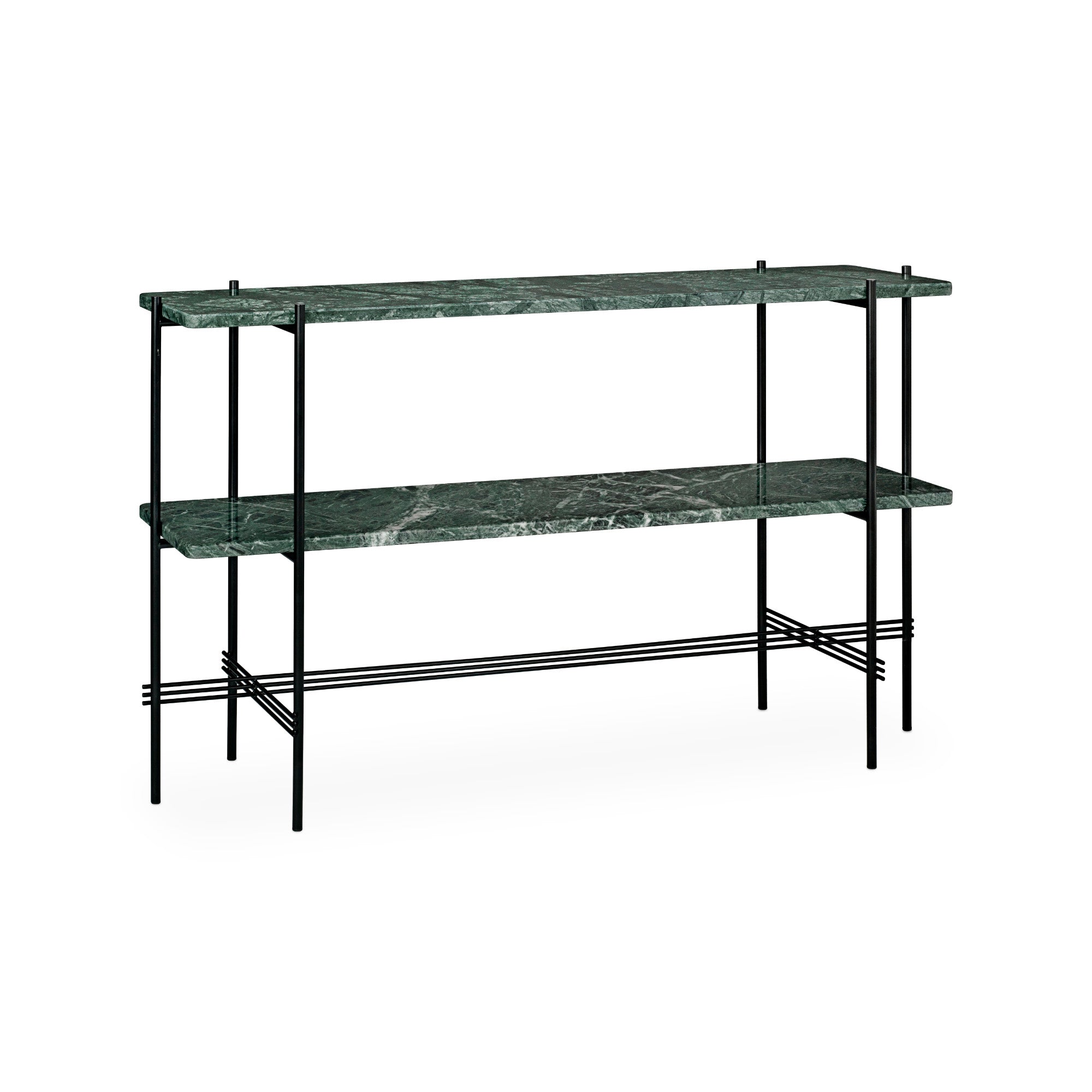 TS 10017348 Console - Black/Green Guatemala Marble