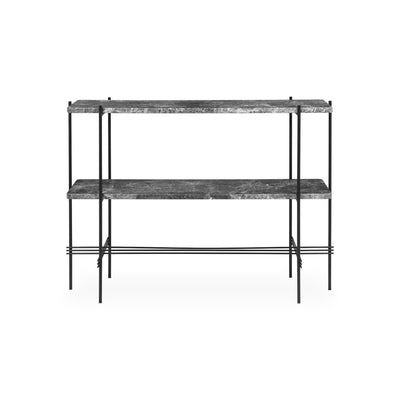 TS 10017349 Console - Black/Grey Emperador Marble