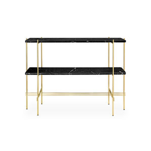 TS 10017364 Console - Brass/Black Marquina Marble