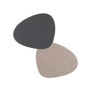 Table Mat Curve L Double Nupo Anthracite/Light Grey