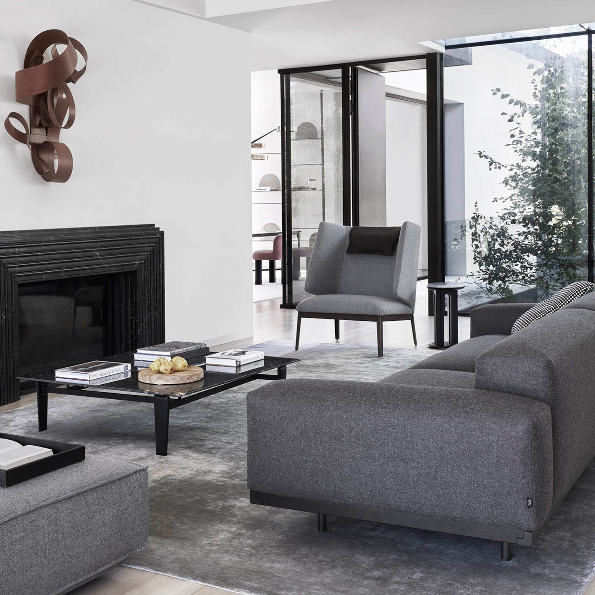 Tablet 11937 Coffee Table - Black/Marquina-3