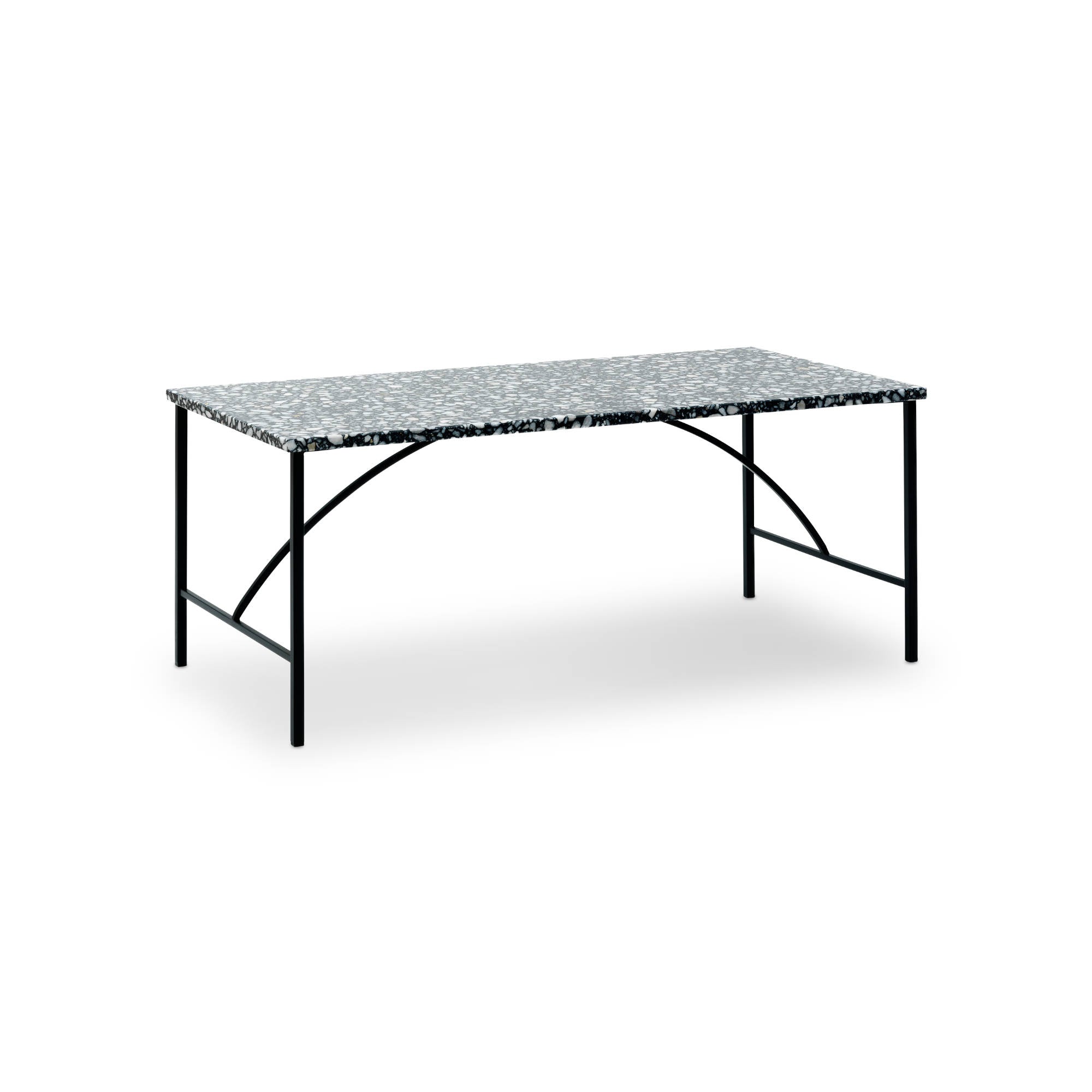 Tabula Rectangular Coffee Table - Black Terrazzo