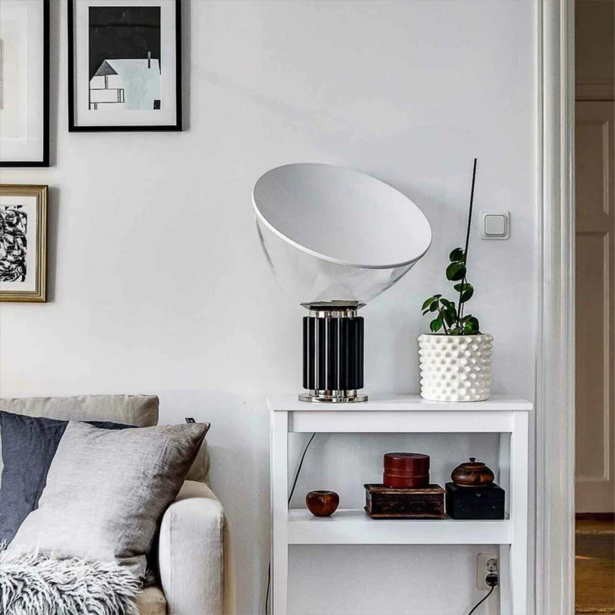 Taccia PMMA Table Lamp - Silver-2