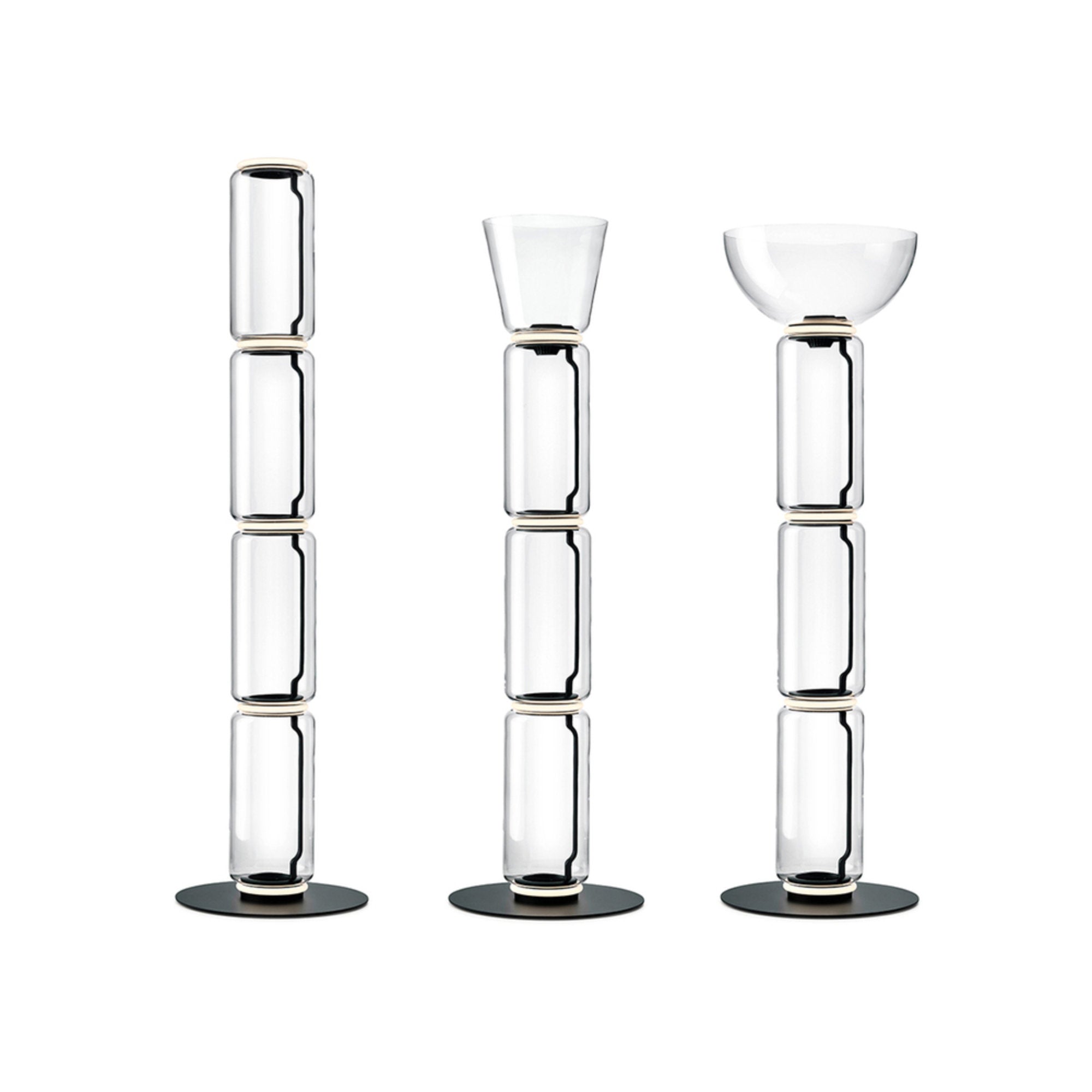 Noctambule Floor Lamp - 3 High Cylinders Bowl