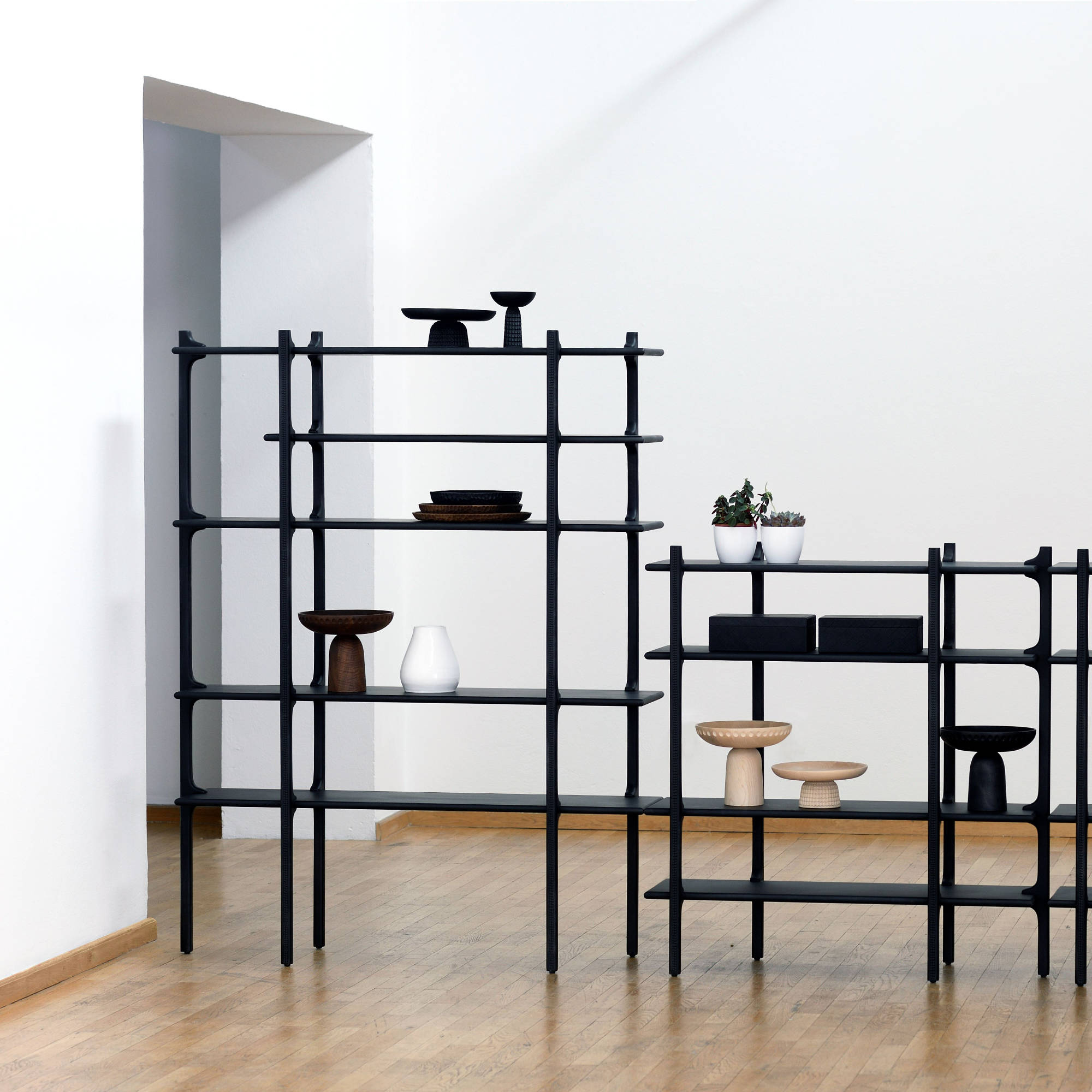 Tara Bookcase - Large/Maple Black-3