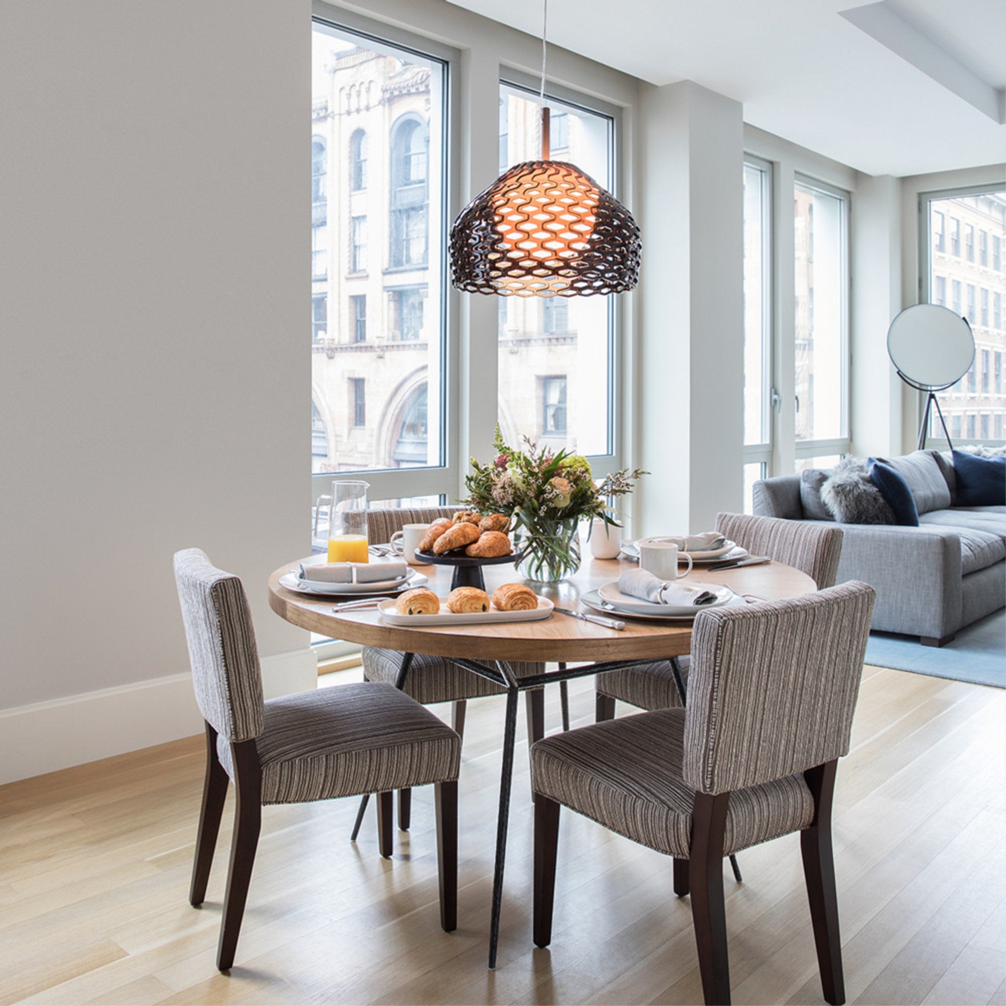 Tatou 2 Pendant Lamp - Ochre/Grey-2