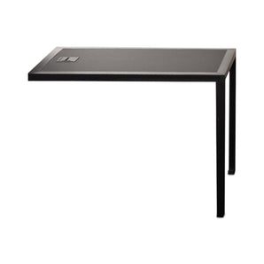 Tavolo 621 Office Table - Black/Linoleum Black