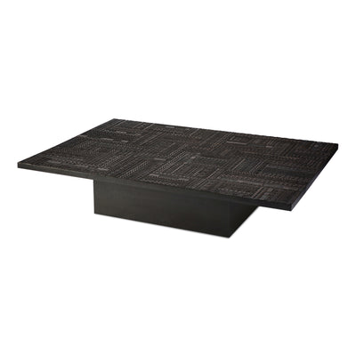 Tabwa 12209 Coffee Table - Varnished Teak Off Black