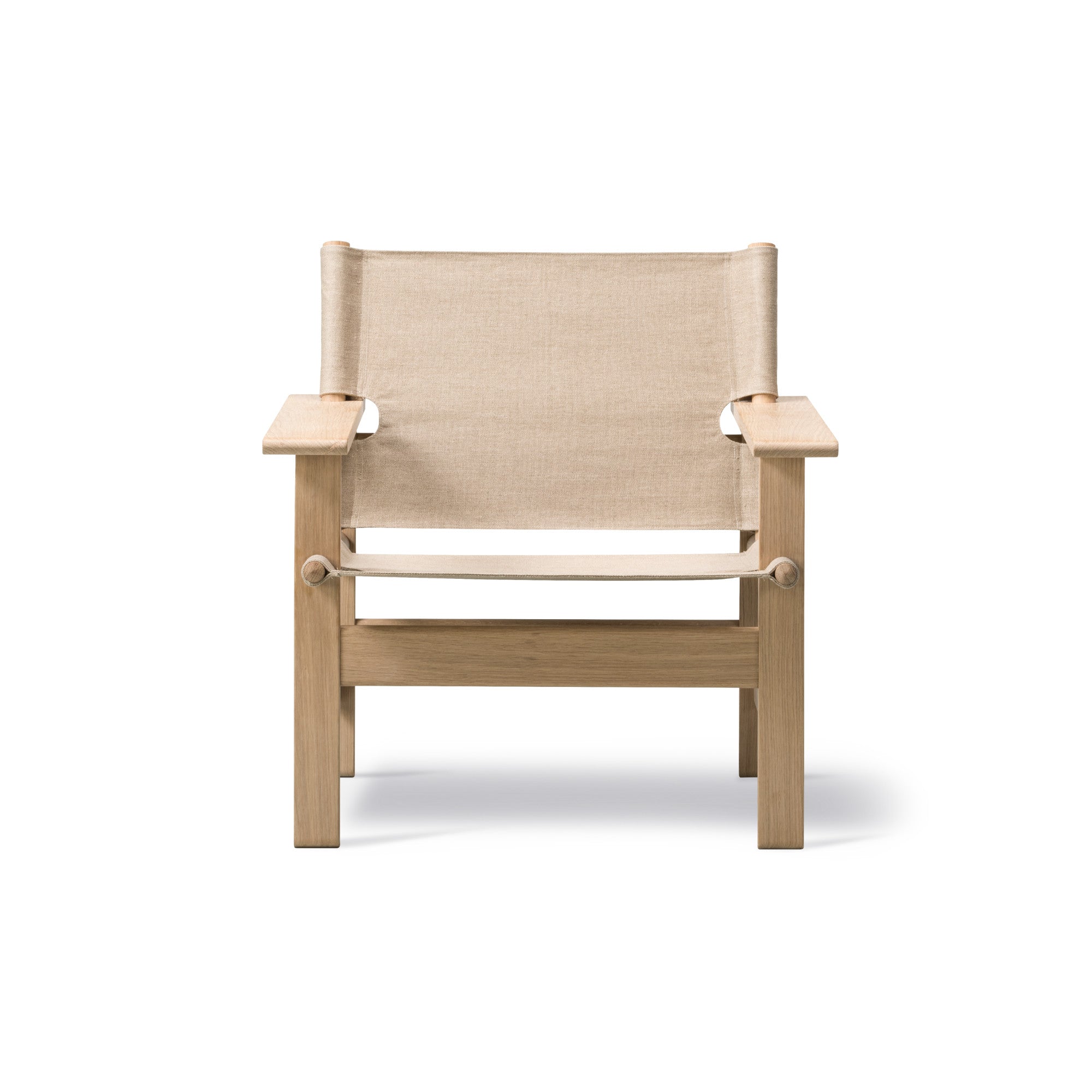 The Canvas 2031 Armchair - Oak Soap/Fabric (Natural Canvas)-4
