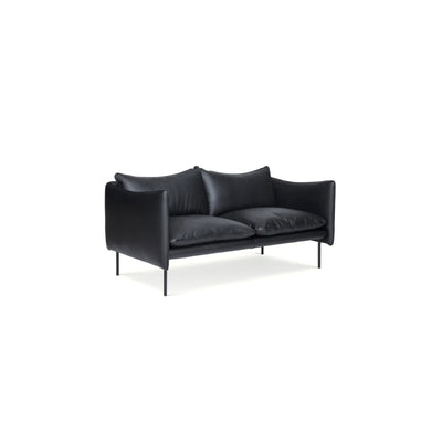 Tiki 162 Sofa - Leather Elmosoft 3 (Black 99999)