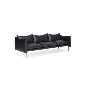 Tiki 236 Sofa - Leather Elmosoft (Black 99999)
