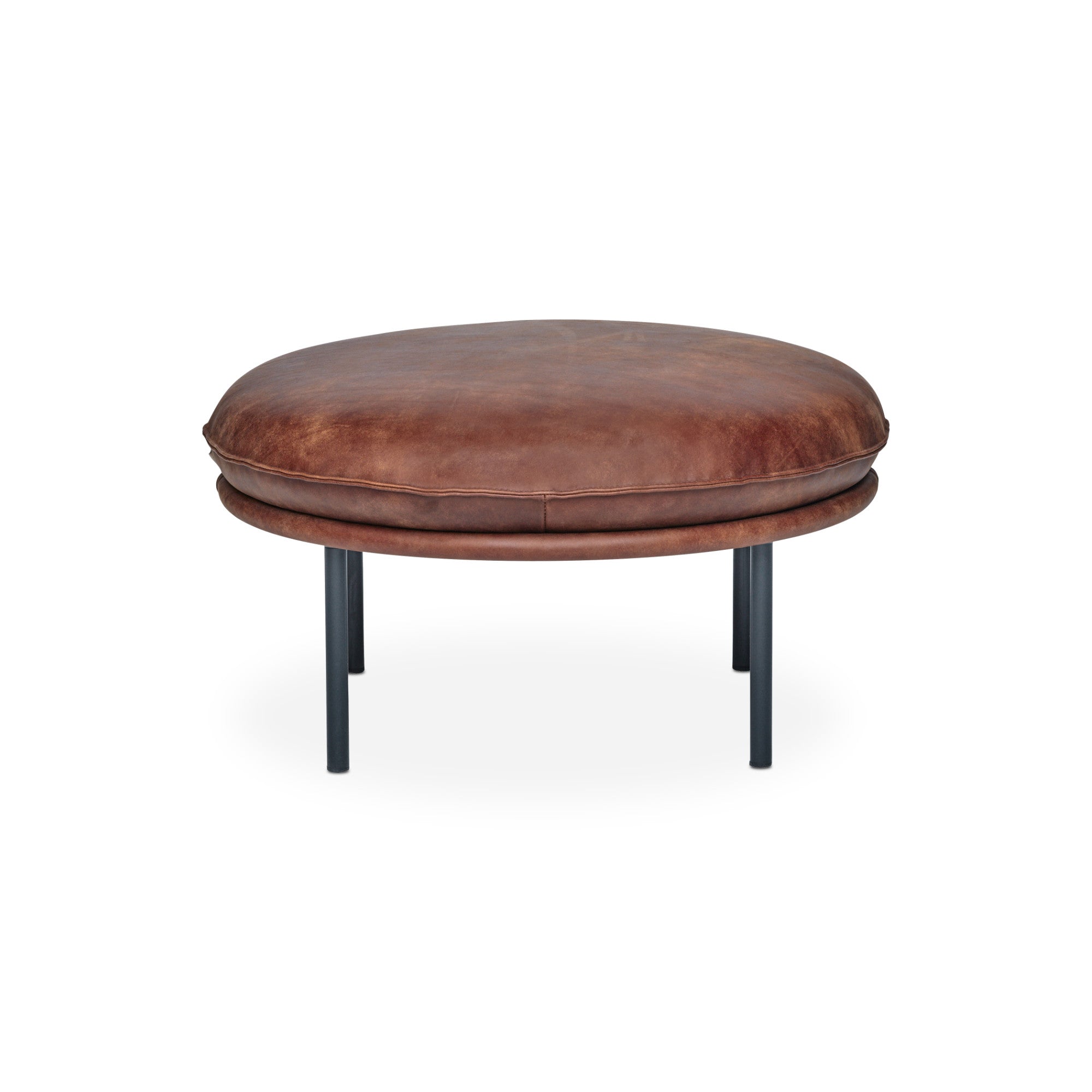 Tiki Ottoman - Leather Vintage 2 (Rangers)