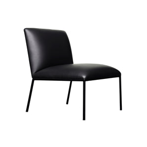 Tondo 72 Lounge Chair - Leather Elmosoft (Black 99999)