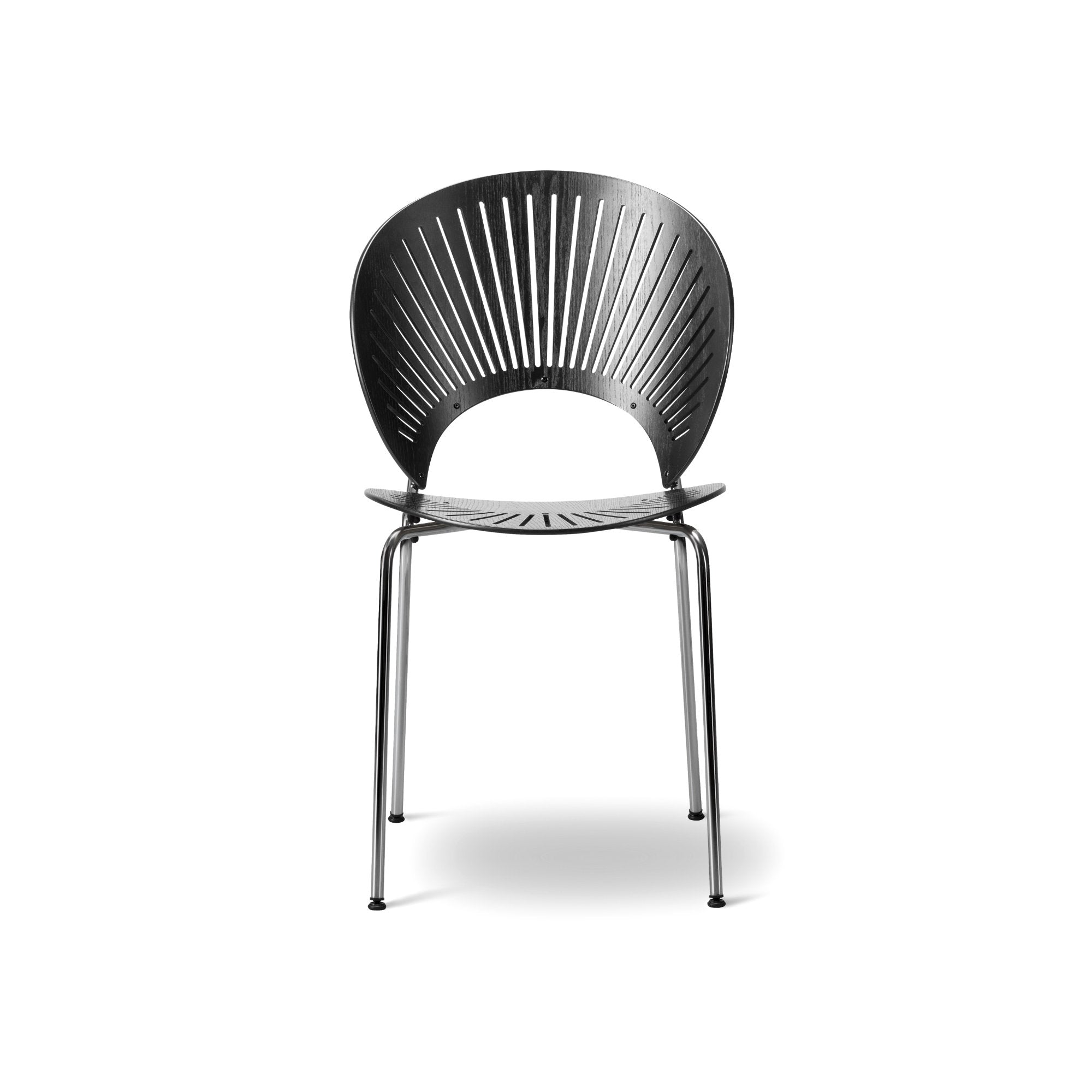 Trinidad 3398 Dining Chair - Chrome/Ash Black Lacquered-2
