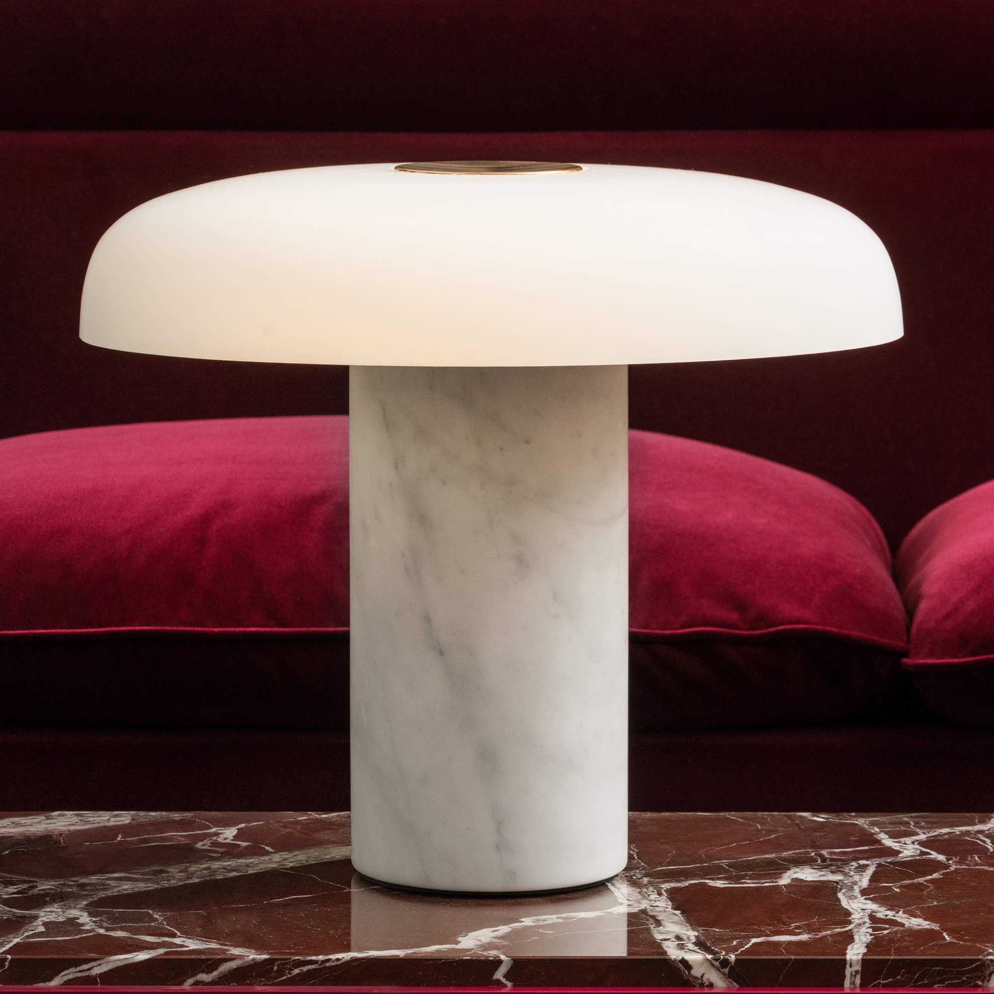 Tropico Table Lamp - White/Gold