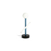 Tube And Globe D01 Table Lamp - Black/Blue