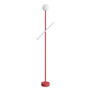 Tube And Globe F01 Floor Lamp - Red
