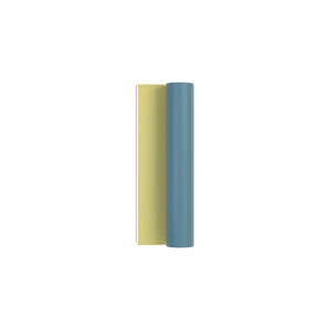 مصباح حائط أنبوبي ومستطيل W01 - أصفر فاتح/أزرق