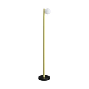 Tube With Globes And Cones F01 Floor Lamp - Black/White/Light Yellow