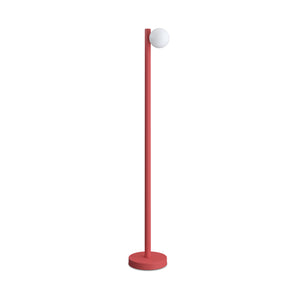 Tube With Globes And Cones F01 Floor Lamp - Red