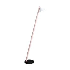 Tube With Globes And Cones F02 Floor Lamp - Black/White/Pink